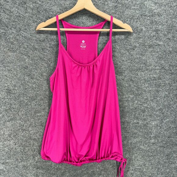 Old Navy Activewear Tank Women L Large Pink Loose Fit Sleeveless Racerback - Picture 1 of 7